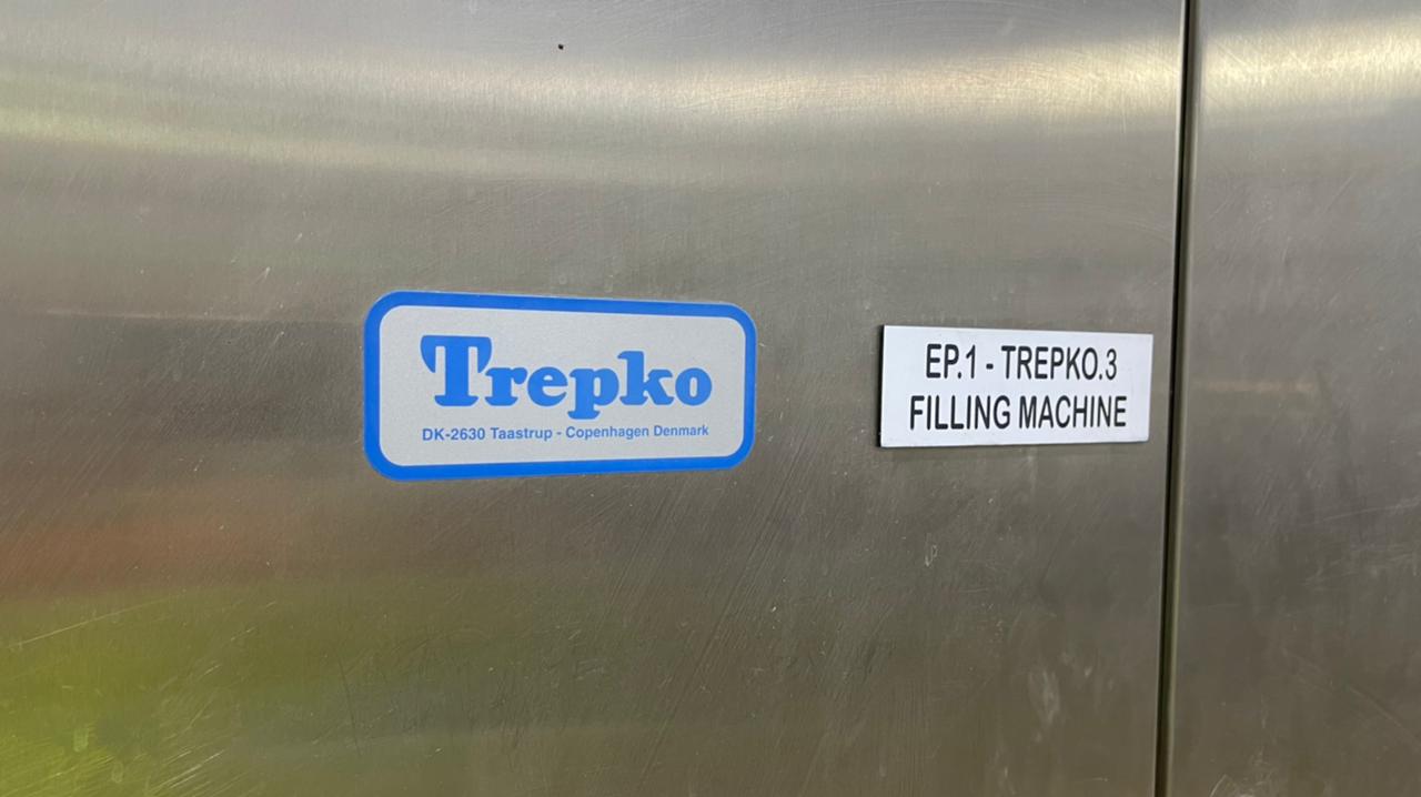 Trepko 100 Gram Cream Hygienic Cup Filling Machine with Aluminum Seal 7200 cups per hr with Decontamination