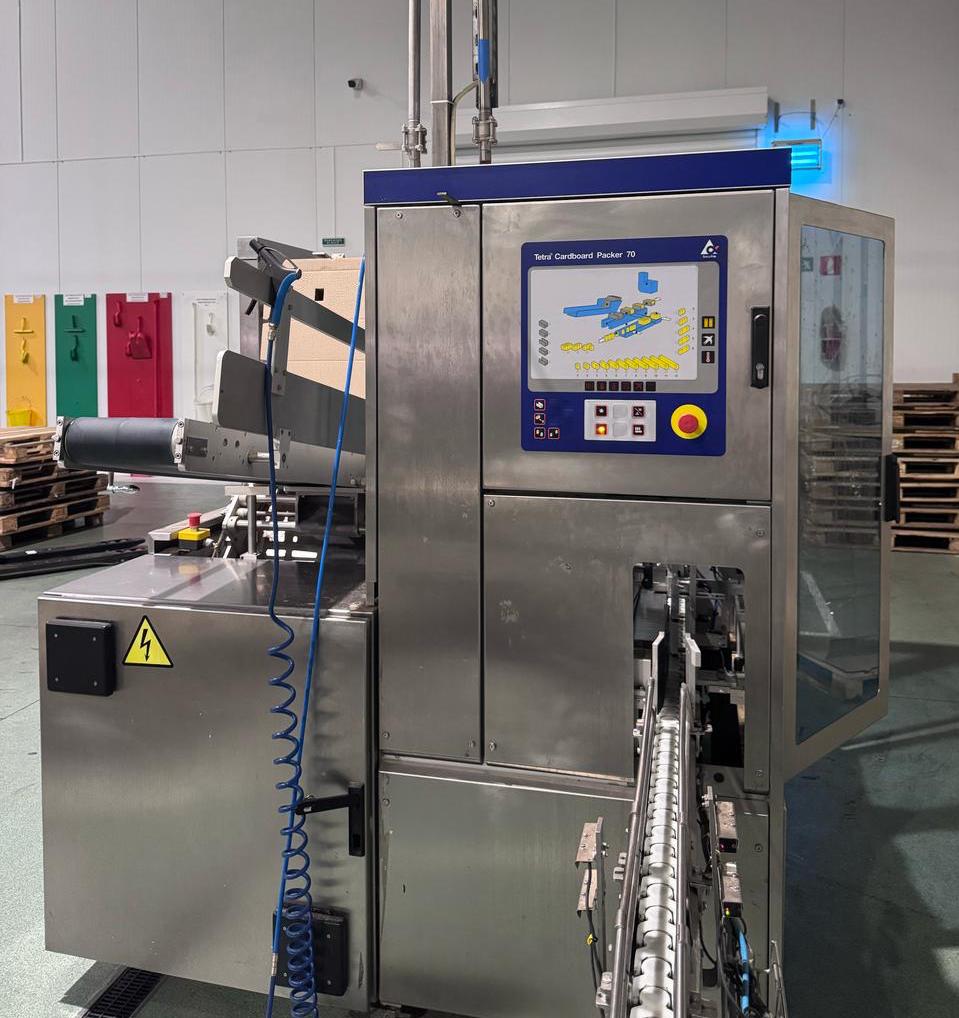 USED TETRA PAK TBA 19 200ML SLIM 20V COMPLETE FILLING LINE FOR SALE YEAR 2003