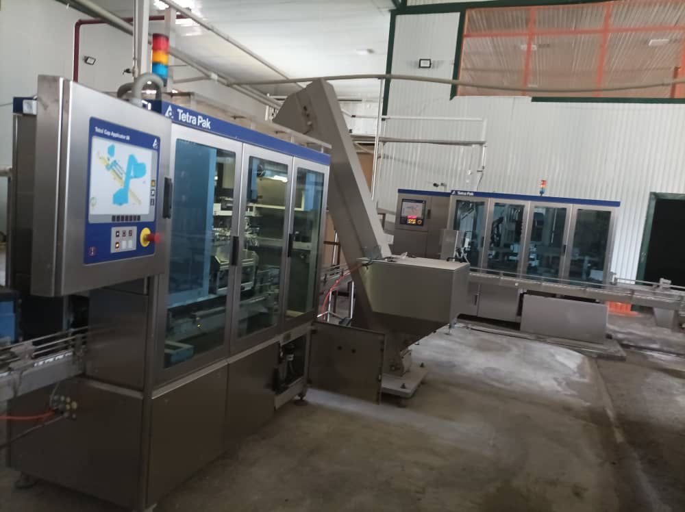 USED TETRA PAK TBA 8 1000ML SQUARE FILLING LINE FOR SALE
