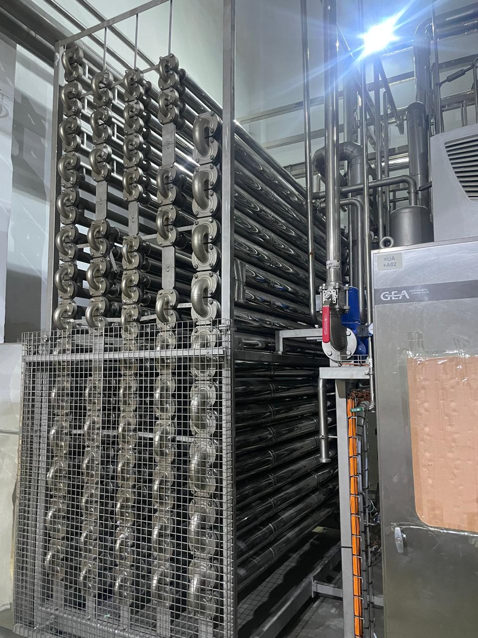 GEA COMPLETE UHT PLANT 8000 LPH CAPACITY FOR MILK CREAM AND JUICE PRODUCTION FOR SALE YEAR 2018